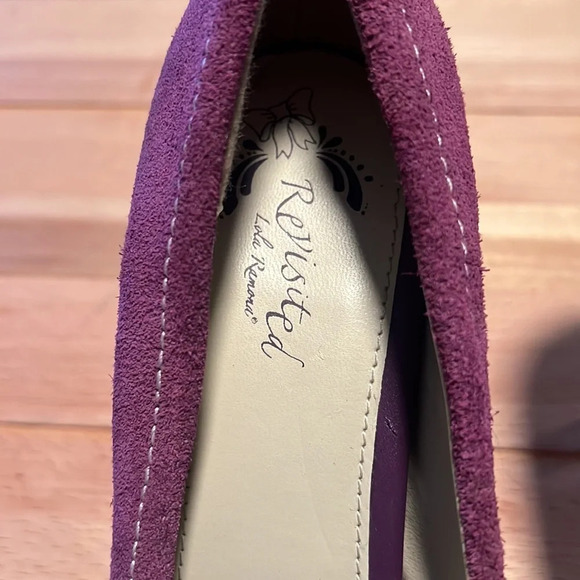 Lola Ramona Revisited plum vintage suade hills. Size 7 - Picture 4 of 7